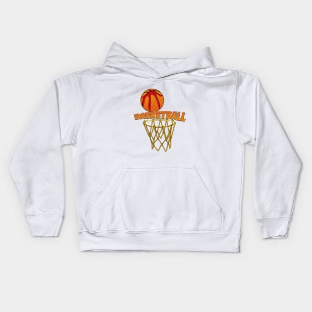 Basketball Kids Hoodie by nickemporium1